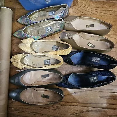 J.Renee Womens 7.5 ~ Heels ~ LOT Of 5 ~ VINTAGE Yellow Blue Gray Iridescent • $10