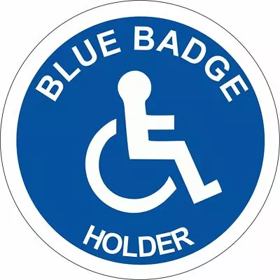 £1.49 • Buy BLUE BADGE HOLDER Stickers - Different Packs & Sizes. Disabled Parking 