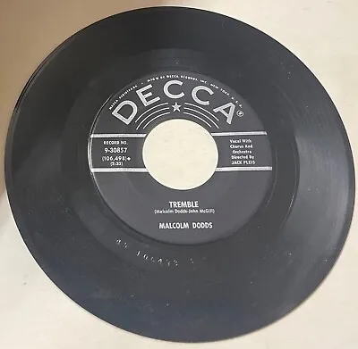 Malcolm Dodds 1959 POPCORN R&B 45 Tremble / Deep Inside DECCA VG++ HEAR • $25