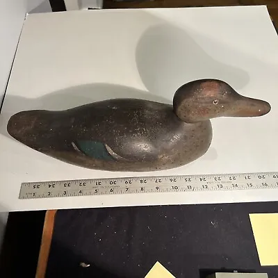 Vintage Duck Decoy MASON Spotted Glass Eyes Mallard Drake NICE • $152.50