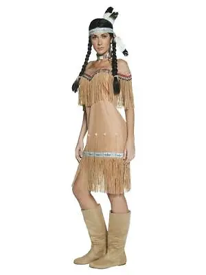 £12.42 • Buy Adult Deluxe Native American Inspired Lady Fancy Dress Costume