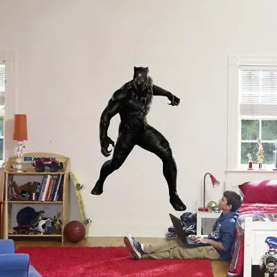 Black Panther Wall Sticker Decal Decor Art Mural Marvel Super Hero Huge WC33 • £13.18