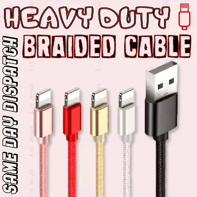 Fast Charger Sync USB Cable For Apple IPhone 5 6 7 8 X XS XR 11 12 13 Pro IPad- • £3.59