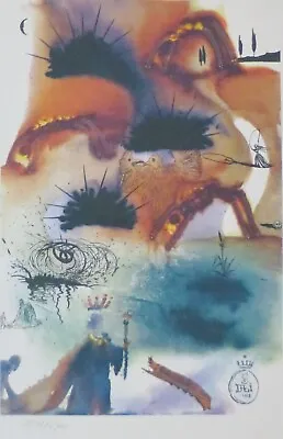$245 • Buy SALVADOR DALI ALICE IN WONDERLAND The Lobster Quadrille HAND NUMBERED LITHOGRAPH