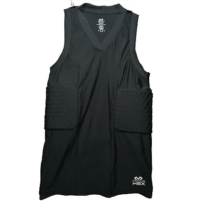 McDavid Hex Tank Top M Gear 3 Pad Protection Shirt Basketball Football Black Tee • $26.99