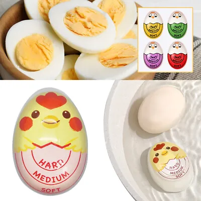 Color Changing Boiled Egg Timer Kitchen Cooking Temperature Yummy Alarm Tool • $7.98