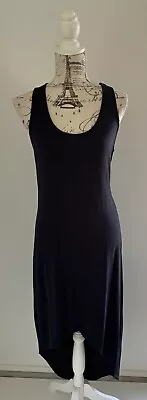 Witchery Women's Navy Sleeveless Stretchy Shorter Front Maxi Dress - Size M • $29.99