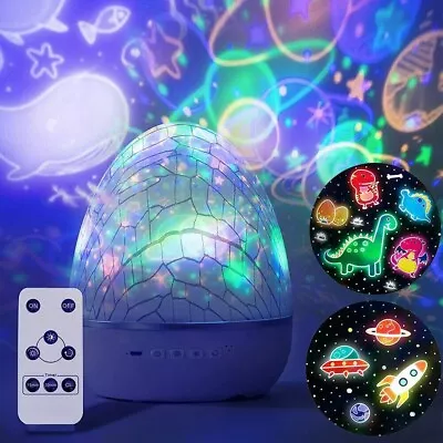 Kids Galaxy Night Light Starry Sky Projector Lamp LED Ocean Star Moon Lights • $9.99