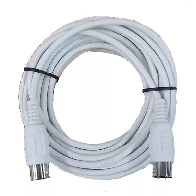 Cable Up CU/MD120/WHI 20' MIDI Male To MIDI Male MIDI Cable (White) • $9.50