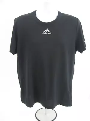 Adidas Running Shirt Mens Black Top Size Large • £9.99