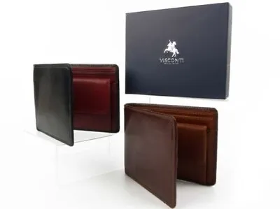 Top Quality Mens Leather Wallet Torino Collection By Visconti Gift Boxed Stylish • $55.15