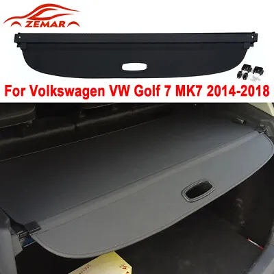 For Volkswagen VW Golf 7 MK7 14-18 Rear Trunk Cargo Cover Security Shade Shield • $105.98