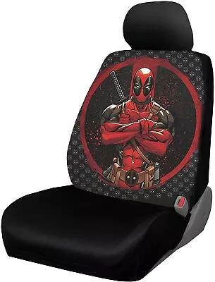 Plasticolor Marvel Deadpool Back Repeater Universal Fit Car Truck SUV Seat Cover • $22.99