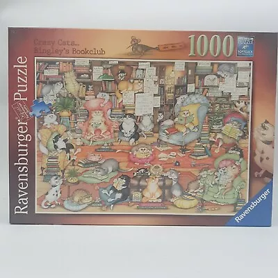 16765 Ravensburger Crazy Cats - Bingley's Bookclub Jigsaw Puzzle 1000pc 12yrs+ • £8.97
