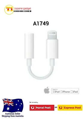 Genuine Apple Lightning To 3.5mm Headphone Jack Adapter (A1749) - AU Stock • $15.95