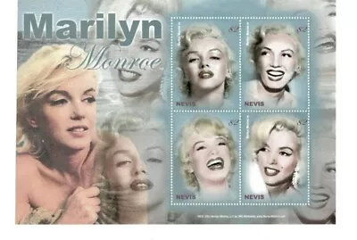 Nevis - 2004 -  Marilyn Monroe - Sheet Of Four Stamps - MNH • $5.04