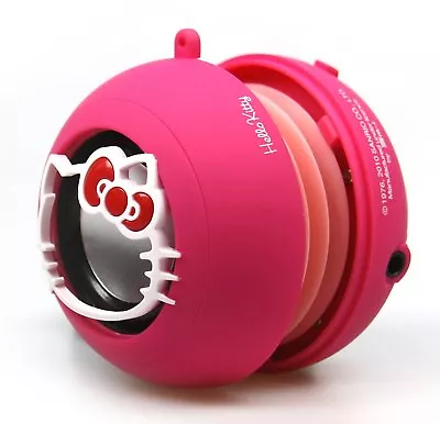 X-mini 2 Hello Kitty Capsule Speaker 3.5mm Audio PLEASE READ BELOW STICKY PAINT • £7