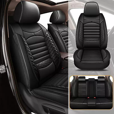 For Mazda 3 2010-2019 Car 5-Seat Covers PU Leather Front + Rear Cushion Pad • $125.34