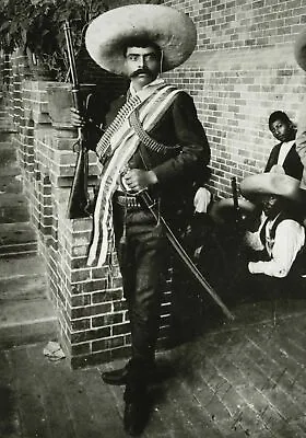 Zapata Emiliano Zapata (bullets) POSTER 24 X 36 INCH Mexico History Revolution • $23.99