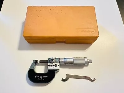 Mitutoyo Micrometer - 0-1  0001  ( P/N : 193-211 ) • $75