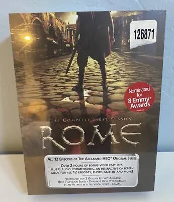 $8.90 • Buy Rome - The Complete First Season 1 (DVD, 2006, 6-Disc Set) New Sealed Box V6