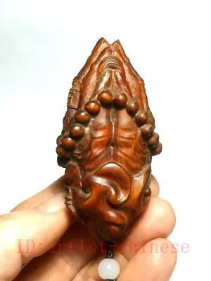 £26.40 • Buy Old Collectable Japanese Boxwood Hand Carved Buddha Hand Statue Netsuke Gift