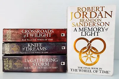 The Wheel Of Time Robert Jordan Sanderson # 101112 &14 Book Bundle Autosigned  • $68.95