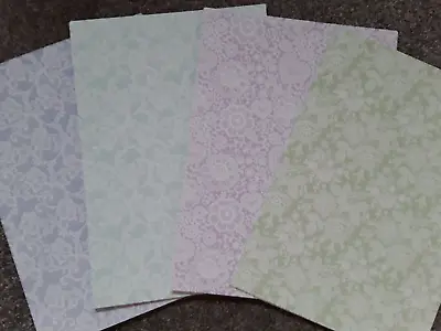 A4 Designer Lace And Floral/Filigree Patterned Cardstock 250gsm Card Making • £5.99