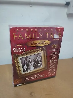 Generations - Family Tree - Grande Suite - UK Version 8.0 - 20 CD Set New Sealed • £19.99