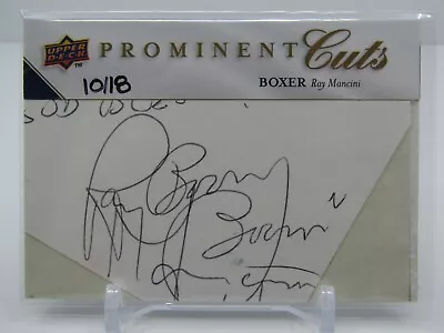 Ray  Boom Boom  Mancini 2009 Ud Prominent Cuts Autograph Auto #10/18 Sp!! Boxer • $122.55