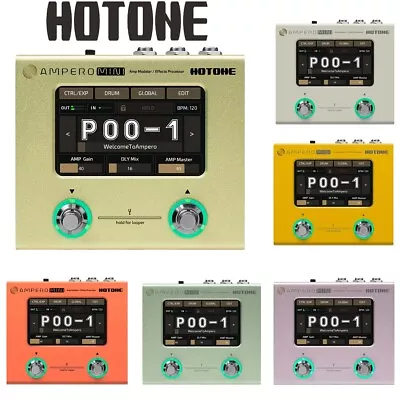 Hotone Ampero Mini MP-50 Guitar Bass Amp Modeling IR Cabinets Expression Pedal • $206.99