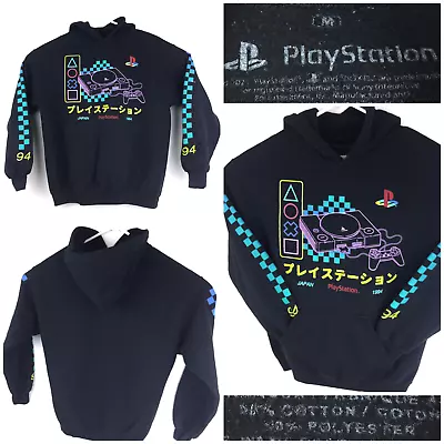 Sony Playstation 1994 Mens Medium (40in Chest) Black Cotton Japan Hoodie Sweater • $24.58