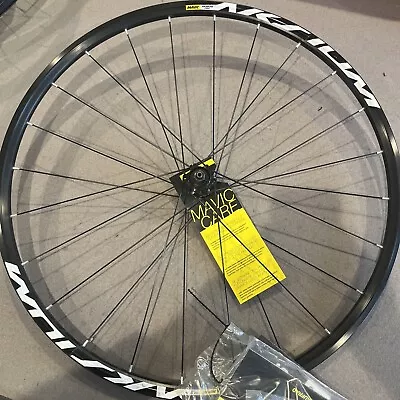 Mavic Aksium Disc CL Front 25 Road Wheel New With Skewer Black • $49