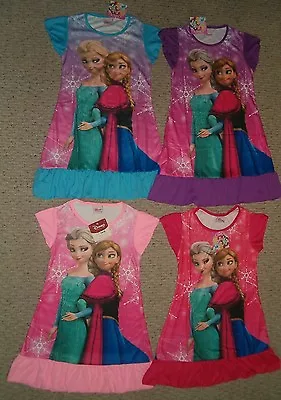 Disney Anna Elsa Nightgown Pajamas 3/4 - 5/6 - 7/8 - 9/10 NWT With Slight Defect • $13.99