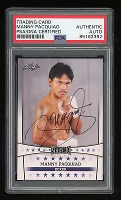2020 Leaf Stars '20 Signed MANNY PACQUIAO Autograph PSA / DNA Certified AUTO • $80
