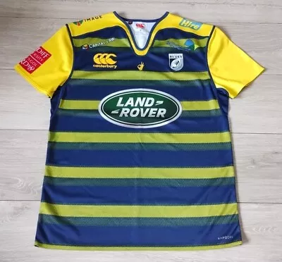 Cardiff Blues Rugby European Shirt 2017/2018 Canterbury Medium M Jersey Top D7U • £34.99