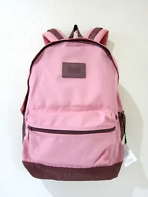 Victoria Secret Pink SMOKEY ROSE COCOA CARRY ON CAMPUS BACKPACK BOOK BAG TRAVEL • $100.87