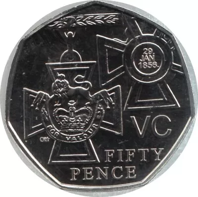 Rare 2006 50p Fifty Pence Coin UK GB Victoria Cross 29 Jan 1858 Collectable • £1.99