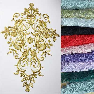£4.29 • Buy Extra Lace Applique Wedding Motif Sew On Size : 42cm X 27 Cm #62