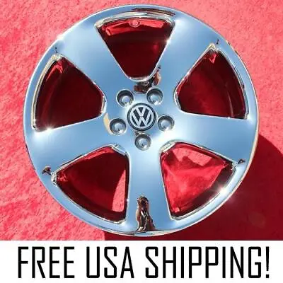 $1698.30 • Buy Set Of 4 Chrome 17  Volkswagen Bettle OEM Wheels Rims VW Jetta Golf NH1264