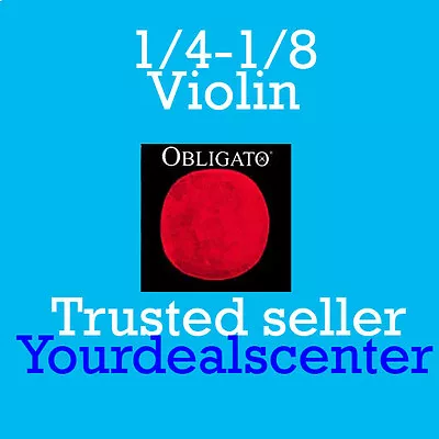 Pirastro Obligato 1/4-1/8  Violin String Set Steel Ball • $53.20