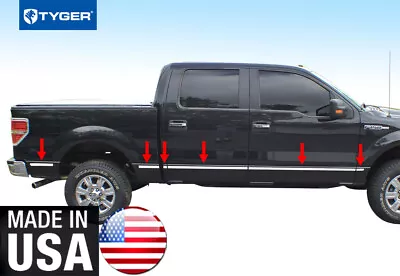 TYGER Body Side Molding Trim For 09-14 F-150 Crew 5.5' Bed W/Flare 1.5  12PC • $119