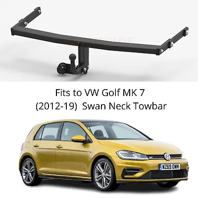 Tow Bar For Volkswagen Golf MK7 VII 5 Door (2012-19) & 7 Pin Bypass Relay - V062 • £179.99