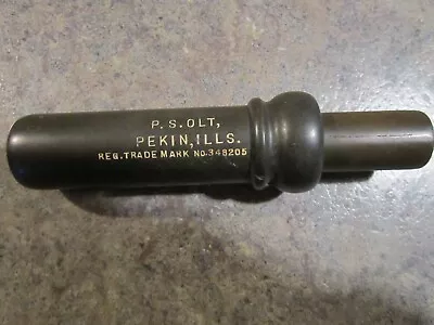 VINTAGE P.S. OLT PEKIN ILLS REG. TRADE MARK NO.348205 KEYHOLE Duck Call EUC • $201.50