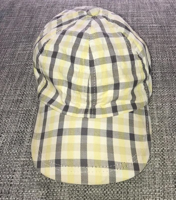 Rare Vintage Aquascutum Yellow Check Hat Cap • £322