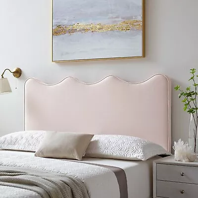 Modway Athena Performance Velvet Full/Queen Headboard In Pink • $109.55