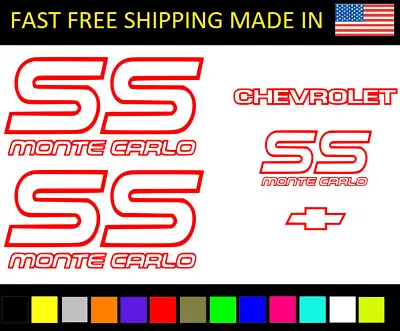 Fits Monte Carlo Decal Kit SS Stickers Decal Chevrolet Chevy • $29.99