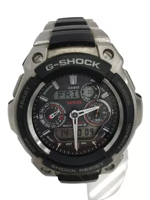 CASIO G-SHOCK MTG-1500-1AJF Black Stainless Steel Solar Digital Analog Watch • $132.10