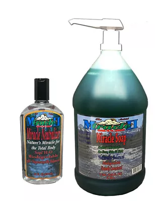 Miracle II Gallon Regular Soap W-pump & Neutralizer Liquid 22oz Bundle • $93.45