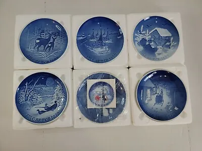 Vintage 1965-1979 B&G Copenhagen Porcelain CHRISTMAS COLLECTOR PLATES 7.25  • $51